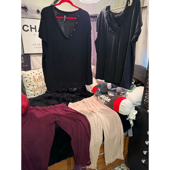 Victorias secret vs & torrid blue modal pajama set pj’s Top pants xxl bundle - Picture 1 of 7